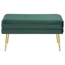 Beliani DURHAM - Bench - Green - Velvet