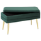 Beliani DURHAM - Bench - Green - Velvet