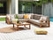 Beliani TIMOR - Garden set for 5 - Light wood color - Acacia wood