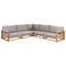 Beliani TIMOR - Garden set for 5 - Light wood color - Acacia wood