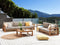 Beliani TIMOR II - Garden set for 5 - Light wood color - Acacia wood