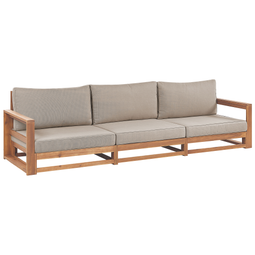 Beliani TIMOR II - Garden set for 5 - Light wood color - Acacia wood