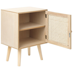 Beliani ALMO - Bedside table - Light wood color - MDF