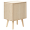 Beliani ALMO - Bedside table - Light wood color - MDF
