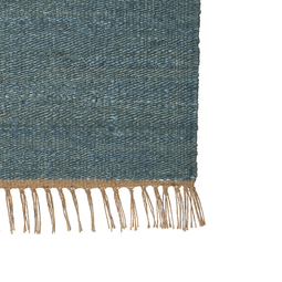 Beliani LUNIA - Jute rug - Blue - 80 x 150 cm - Jute