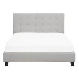 Beliani ROCHELLE - Waterbed - Light gray - 140 x 200 cm - Polyester