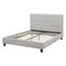Beliani ROCHELLE - Waterbed - Light gray - 140 x 200 cm - Polyester
