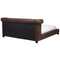 Beliani CAVAILLON - Waterbed - Brown - 180 x 200 cm - Artificial suede