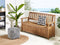 Beliani SOVANA - Bench with storage space - Light wood color - Acacia wood