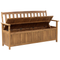 Beliani SOVANA - Bench with storage space - Light wood color - Acacia wood