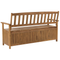 Beliani SOVANA - Bench with storage space - Light wood color - Acacia wood