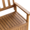 Beliani SOVANA - Bench with storage space - Light wood color - Acacia wood
