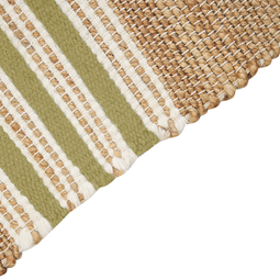 Beliani MIRZA - Modern rug - Beige/Green - 160 x 230 cm - Jute