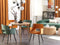 Beliani SANILAC - Dining room chair set of 2 - Orange - Velvet