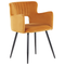 Beliani SANILAC - Dining room chair set of 2 - Orange - Velvet