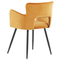 Beliani SANILAC - Dining room chair set of 2 - Orange - Velvet