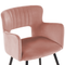 Beliani SANILAC - Dining room chair set of 2 - Pink - Velvet