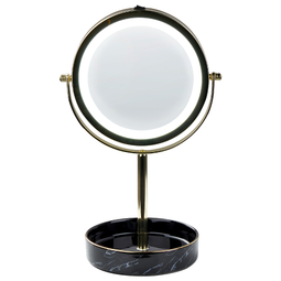 Beliani SAVOIE - Make-up mirror - Gold/Black - Iron