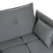 Beliani TOMRA - Corner sofa - Dark gray - Polyester