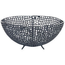 Beliani KRUKUT - Decorative bowls set of 2 - Black - Aluminum