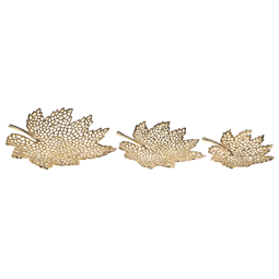 Beliani PEMALI - Decorative plates - Gold - Aluminum