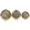 Beliani DEORIA - Decorative tray set of 3 - Gold - Iron