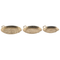 Beliani DEORIA - Decorative tray set of 3 - Gold - Iron