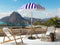 Beliani MONDELLO - Parasol - Blue/White - Polyester