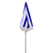 Beliani MONDELLO - Parasol - Blue/White - Polyester