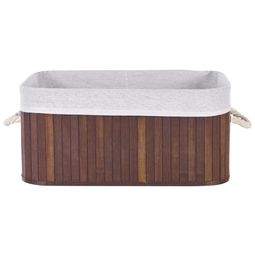 Beliani TALPE - Baskets set of 5 - Brown - Bamboo wood