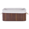Beliani TALPE - Baskets set of 5 - Brown - Bamboo wood