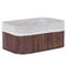 Beliani TALPE - Baskets set of 5 - Brown - Bamboo wood