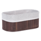 Beliani TALPE - Baskets set of 5 - Brown - Bamboo wood