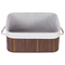 Beliani TALPE - Baskets set of 5 - Brown - Bamboo wood
