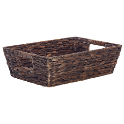 Beliani PANDZ - Baskets set of 2 - Brown - Water Hyacinth