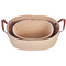 Beliani GISSAR - Baskets set of 2 - Beige - Cotton