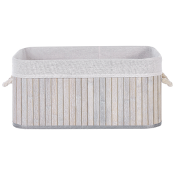 Beliani TALPE - Baskets set of 5 - Gray - Bamboo wood