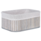Beliani TALPE - Baskets set of 5 - Gray - Bamboo wood
