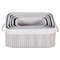 Beliani TALPE - Baskets set of 5 - Gray - Bamboo wood