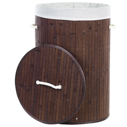 Beliani SANNAR - Basket - Brown - Bamboo wood