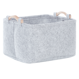 Beliani BAYSAI - Baskets set of 3 - Gray - Felt