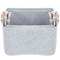 Beliani BAYSAI - Baskets set of 3 - Gray - Felt