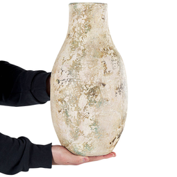 Beliani PAFOS - Decorative vase - Beige - Terracotta