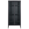 Beliani HARTY - Display cabinet - Black - Steel