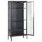 Beliani HARTY - Display cabinet - Black - Steel