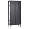 Beliani HARTY - Display cabinet - Black - Steel