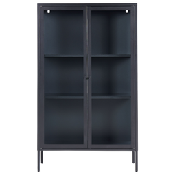 Beliani NASH - Display cabinet - Black - Steel