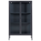 Beliani NASH - Display cabinet - Black - Steel