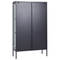Beliani NASH - Display cabinet - Black - Steel