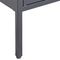 Beliani NASH - Display cabinet - Black - Steel